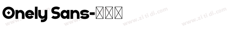 Onely Sans字体转换